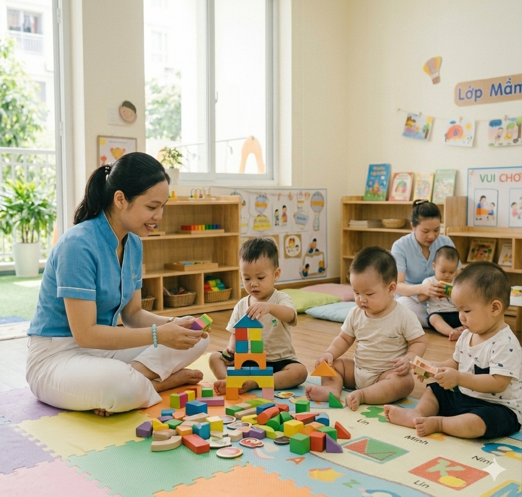 Trẻ học qua trải nghiệm tại Sky-Line